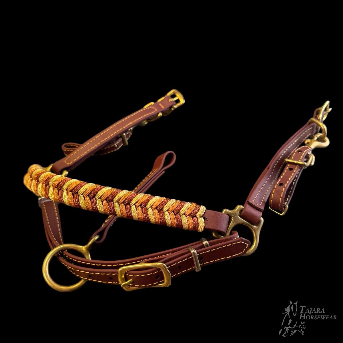 Vollblut Set Umflochtene altenglische Trense + Umbausatz+Angstriemen (TH3791)